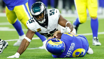 Brandon Graham sacks Matthew Stafford
