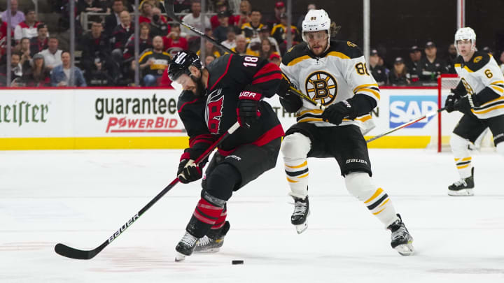 Carolina Hurricanes vs Boston Bruins odds, prop bets and predictions for NHL playoff game tonight.