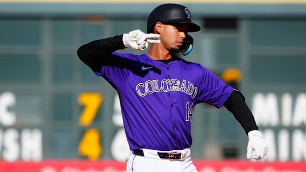 Rockies shortstop Ezequiel Tovar\