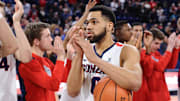 Gonzaga Bulldogs guard Silas Melson. 