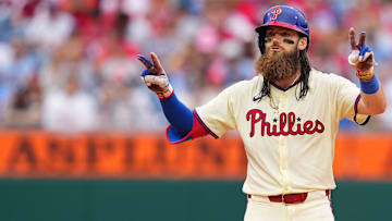 Phillies outfielder Brandon Marsh is predicted to be a Top 10 center fielder in 2025, which might be a surprise to some 