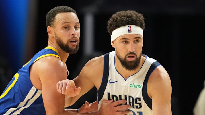 Steph Curry’s son Canon had a heartbreaking question watching Klay Thompson play on the Mavericks. Steph Curry’s son Canon had a heartbreaking question watching Klay Thompson play on the Mavericks.