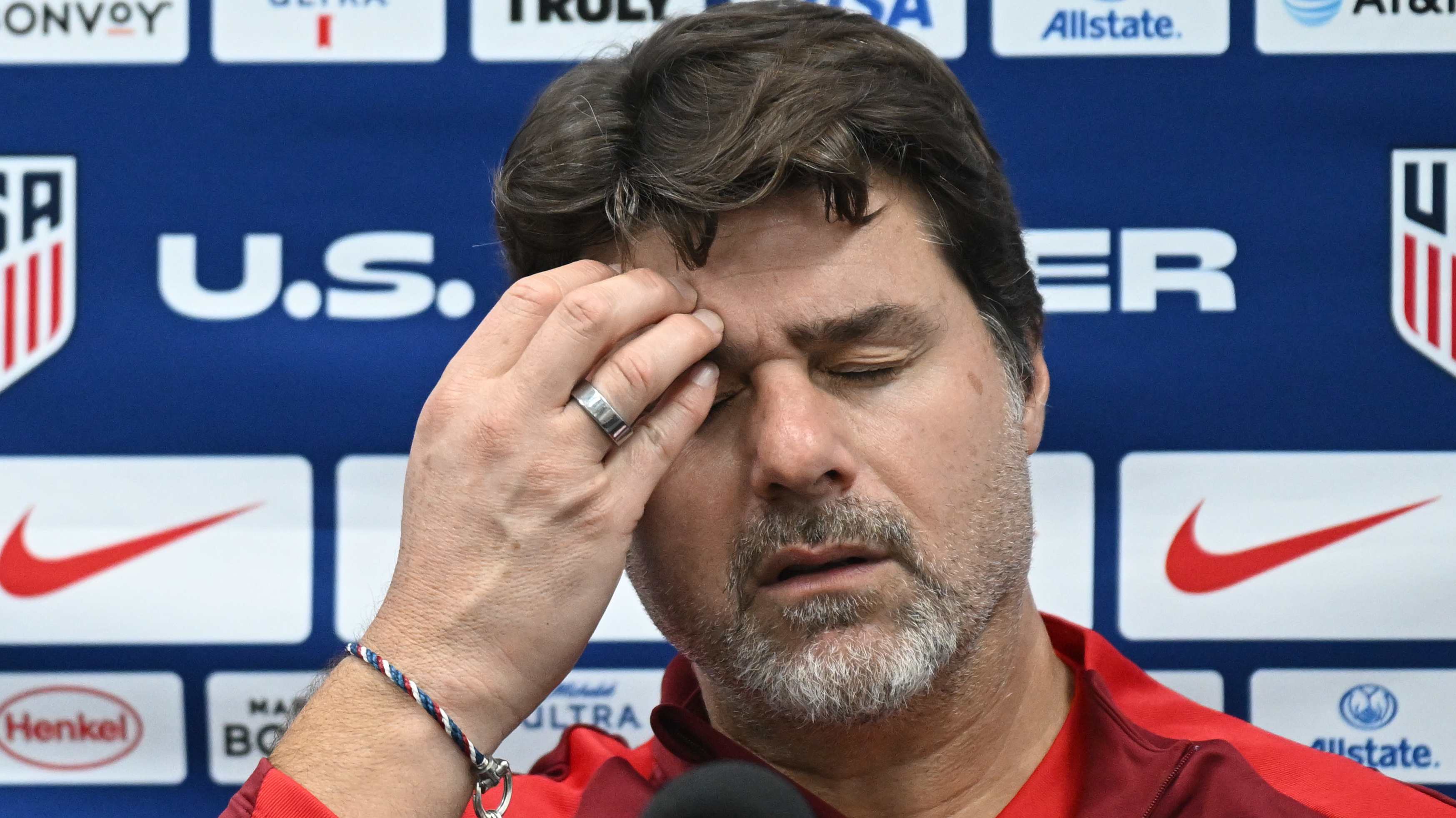Mauricio Pochettino and his furrowed brow.