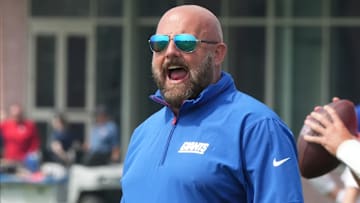 East Rutherford, NJ -- June 5, 2025 -- Coach Brian Daboll as the New York Giants players participate in their 2025 OTAÕs at the Quest Diagnostic Giants Training Center in East Rutherford.