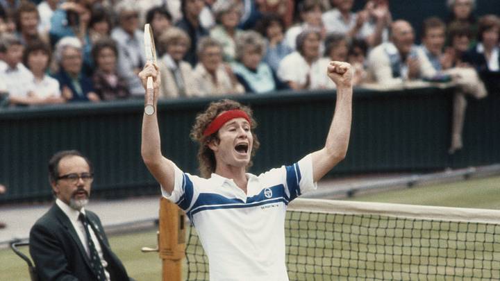 MCENROE USA WIMBLEDON VICTORY