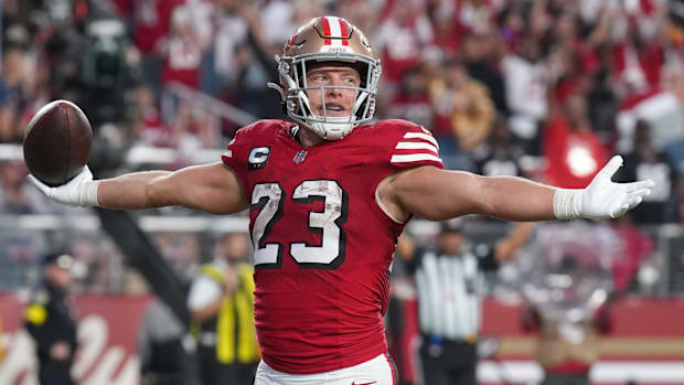 San Francisco 49ers running back Christian McCaffrey