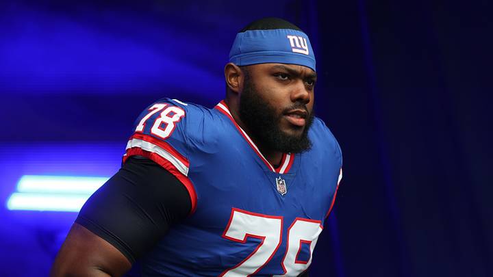 New York Giants offensive tackle Andrew Thomas