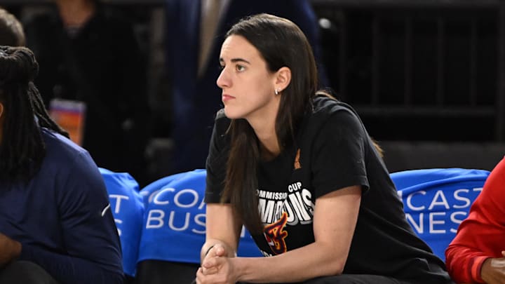 Caitlin Clark's Fever teammate reacts to eerie identical moves on bench together