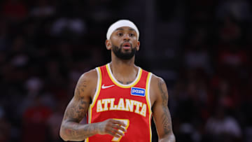 Atlanta Hawks Guard Nickeil Alexander-Walker during the Hawks' preseason game versus the Houston Rockets.
