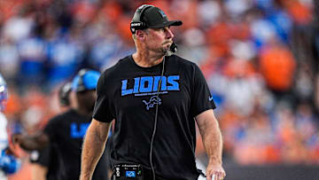 Detroit Lions head coach Dan Campbell watches a play against Cincinnati Bengals during the second half at Paycor Stadium in Cincinnati on Sunday, Oct. 5, 2025.