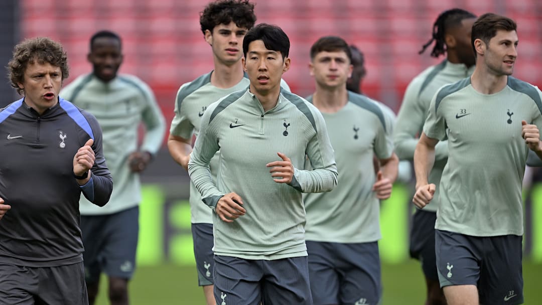 Tottenham hold final training for UEFA Europa League final against Manchester United in Bilbao