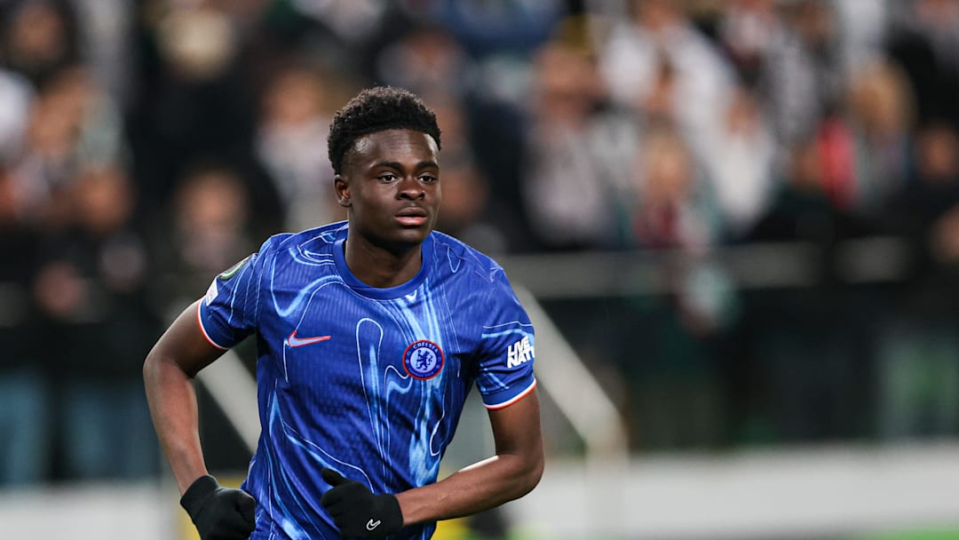 Tyrique George of Chelsea London seen in action during the...