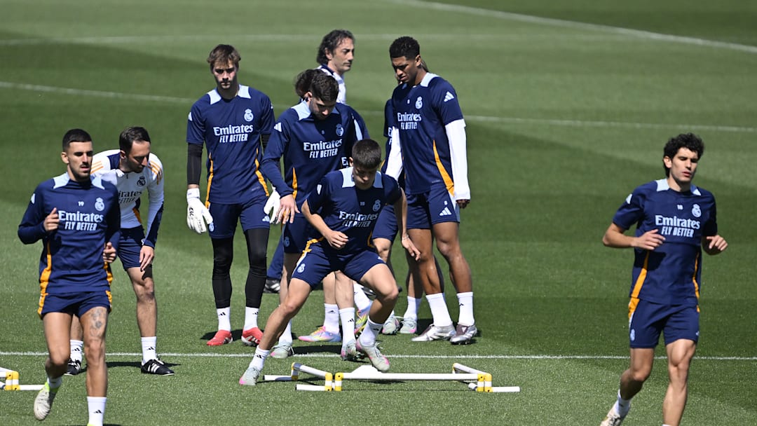 Real Madrid training session ahead of Mallorca clash