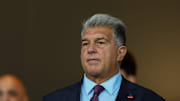 Joan Laporta of FC Barcelona seen during the UEFA Champions...