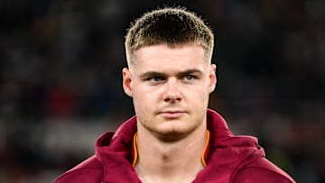 Evan Ferguson of AS Roma looks on during the Serie A 2025/...