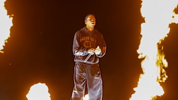 Travis Scott performs at 2025 Lyrical Lemonade Summer Smash