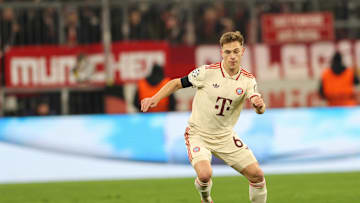 Joshua Kimmich of FC Bayern Munich seen in action during the...
