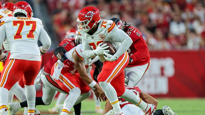Kansas City Chiefs offensive lineman Khalil Benson was one of 10 O-lineman to make Kansas City's 53-man roster.