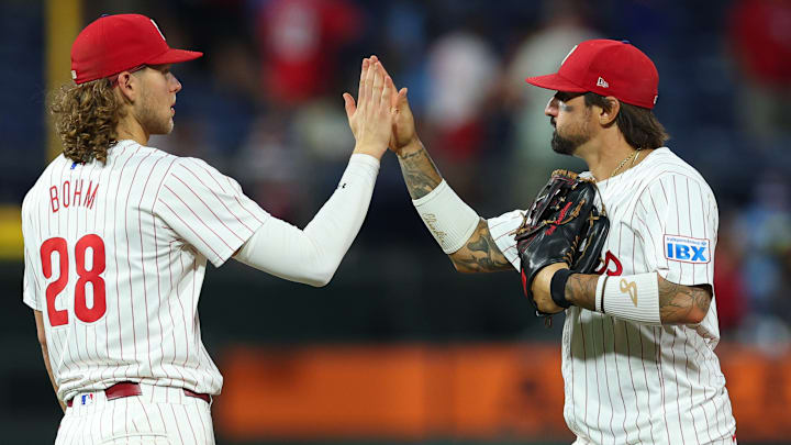 Philadelphia Phillies third baseman Alec Bohm and right fielder Nick Castellanos were two of the team's best players this season