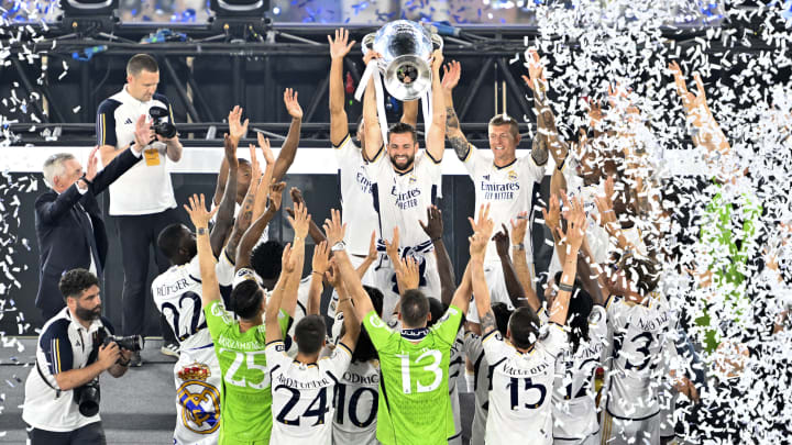 Real Madrid UEFA Champions League Trophy celebrations