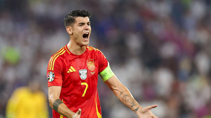 Alvaro Morata of Spain seen during the UEFA EURO 2024 match...