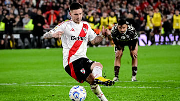 Franco Mastantuono debutó con River Plate a los 16 años de edad 