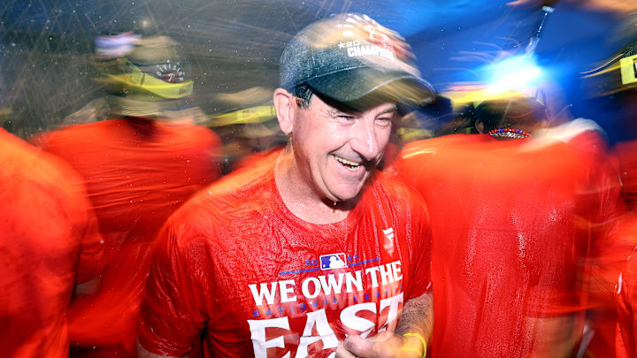 Rob Thomson is all smiles as he celebrates a rare division win and a look into yet another postseason run.