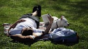 Londoners Enjoy The Warm Spring Weather