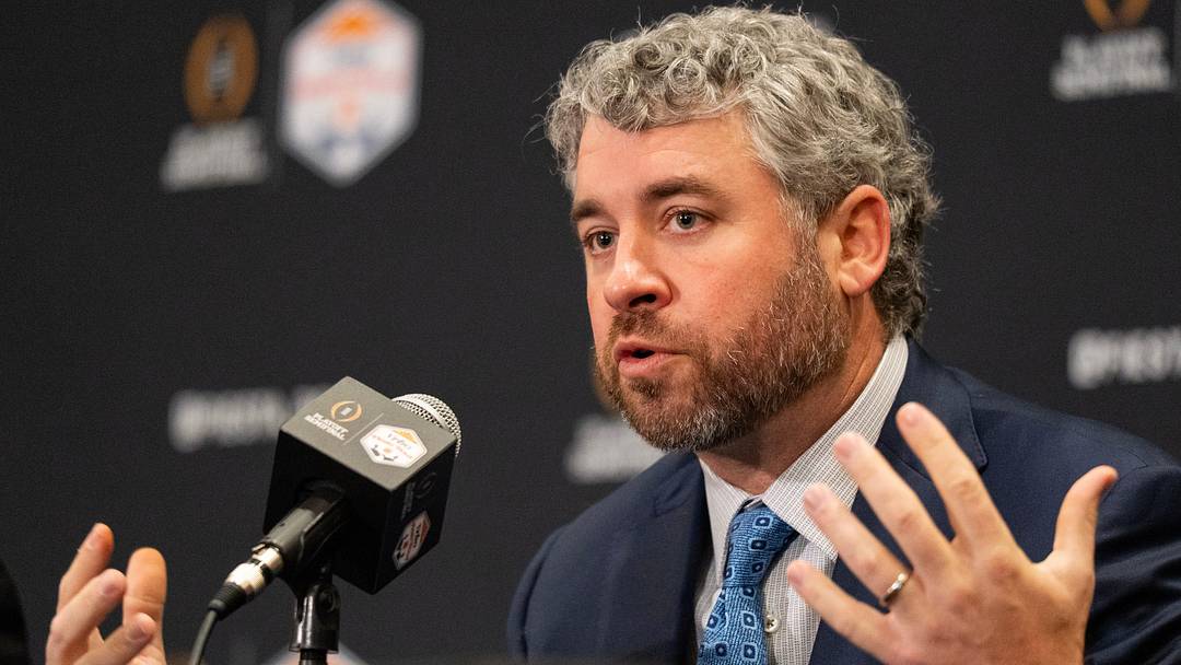 Ole Miss Head Coach Pete Golding answers a question during a CFP and Fiesta Bowl press conference at the JW Marriott Scottsdale Camelback Inn Resort & Spa, in Scottsdale, Ariz., on Wednesday, Jan. 7, 2026.
