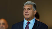 Joan Laporta of FC Barcelona seen during the UEFA Champions...