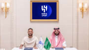 Neymar JR lors de la signature de son contrat à Al-Hilal 