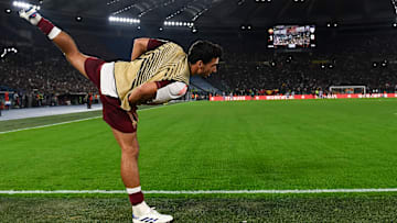 Mats Hummels beim Aufwärmen