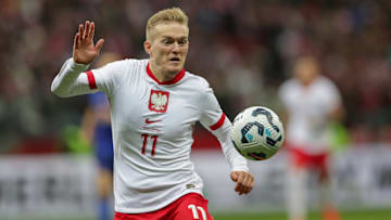Karol Swiderski of Poland seen in action during the UEFA...
