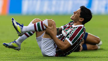 Germán Cano deixou o campo lesionado contra a Aparecidense