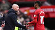 Ten Hag offers his support to Rashford