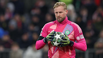 Kasper Schmeichel of Celtic F.C. seen during the UEFA...