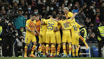 Barça feiert den Sieg im Santiago Bernabeu