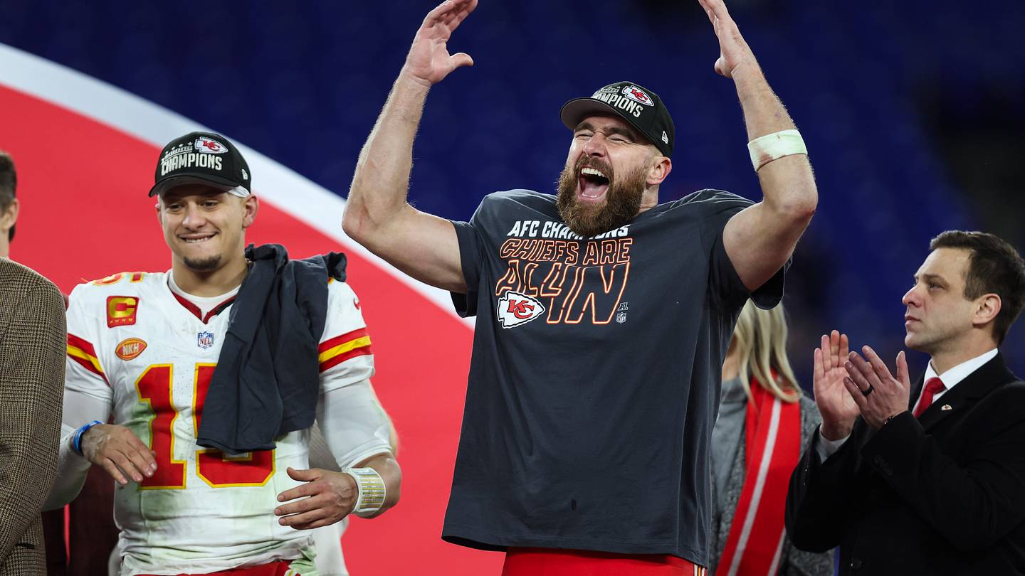 Patrick Mahomes: 'I told y'all I'll never let Travis Kelce leave' - Vimarsana News