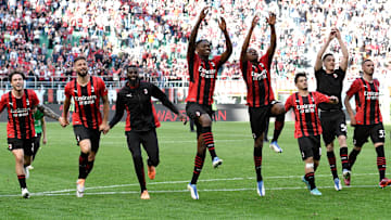 L'esultanza del Milan 