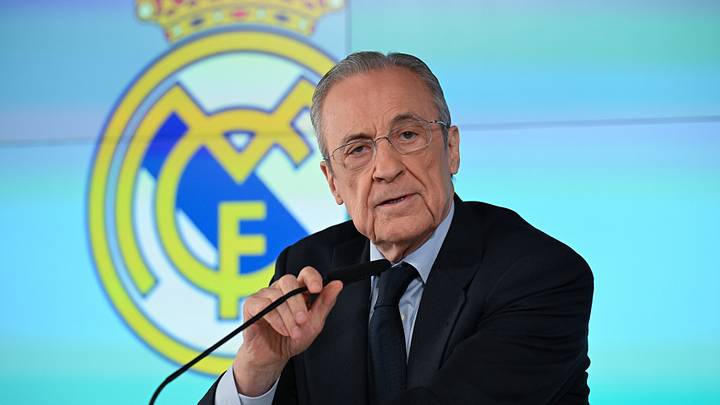 Real Madrid President Perez speaks at Club Facilities in Madrid