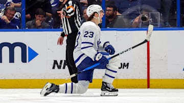 Toronto Maple Leafs forward Matthew Knies had a night to remember against the Tampa Bay Lightning on April 9.