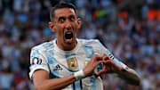 Angel Di Maria avec le maillot de l'Argentine