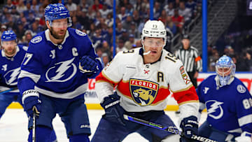 Matthew Tkachuk, Florida Panthers v Tampa Bay Lightning - Game One