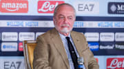 SSC Napoli's football team CEO Aurelio De Laurentiis looks...