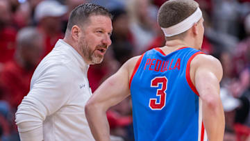 Ole Miss head coach and Rebel PG Sean Pedulla have Ole Miss is prime position in the SEC