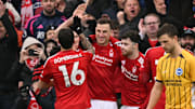 Chris Wood was in the thick of the action on Saturday lunchtime