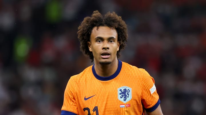 Joshua Zirkzee of Netherlands seen in action during the UEFA...