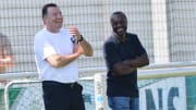 Ben Manga zusammen mit Marc Wilmots