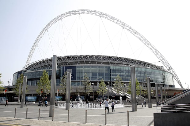 Wembley Stadium.