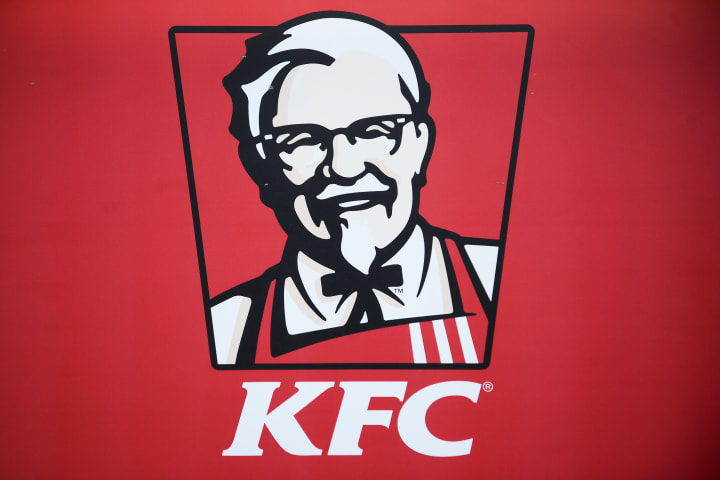 KFC logo showing Colonel Sanders on a red background